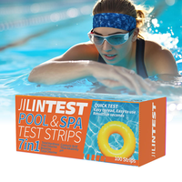 Bandelettes de test d'eau portables 7 en 1, 100 pièces, accessoires OEM pour piscine, spa, bain à remous, test du chlore et du pH