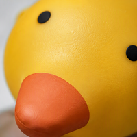 Jouet Squishy Canard Jaune Géant Tendance 2026, en TPR Souple, Anti-Stress, Rempli de Farine, Grand Canard