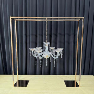 LANJO Wedding Arch Rectangle <b>Stand</b> Square <b>Backdrop</b> <b>Stand</b> Balloon Arch <b>Stand</b> for Weddings Showers Party Centerpiece Decorations - Product Image 4