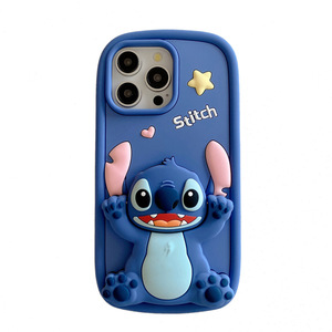 Hạnh Phúc Kem Khâu Phim Hoạt Hình Silicon Mềm Trường Hợp Điện Thoại Cho iPhone 12 Mini 13 Pro 14 Cộng Với 15 Pro Max 7 8 X XS Max XR 11 Pro Bìa - Product Image 5