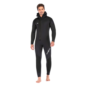DIVESTAR Traje de Buceo de <span class=keywords><strong>Neopreno</strong></span> de 5 mm de Alta Calidad, con Capucha, Térmico, Impermeable, <span class=keywords><strong>para</strong></span> Hombre, <span class=keywords><strong>para</strong></span> Agua Fría, con Logotipo Personalizado OEM Disponible - Product Image 1