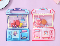 Vente en gros de sac à main à motif de machine de poupée de dessin animé sac d'emballage de bonbons de collation avec fenêtre sac à main de machine de poupée
