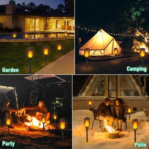 Luces Decorativas de Llama de Alto Brillo, Mini Lámparas Solares para Jardín, Estacas de Antorcha para Caminos y Entradas - Product Image 4
