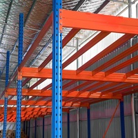 Plateforme de Stockage Industrielle à Double Niveau en Acier pour Bureau et Entrepôt