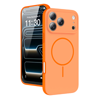 Étui de téléphone magnétique personnalisé avec logo, protection contre les chocs, finition mate, coque souple avec protection de l'appareil photo, Fundas pour iPhone 18 17 16 15 Pro Max