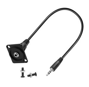 Adattatore Audio TRS da 3,5mm <span class=keywords><strong>per</strong></span> Montaggio a Pannello, Cavo Audio Corto Maschio-Femmina da 3,5mm con <span class=keywords><strong>Presa</strong></span> <span class=keywords><strong>per</strong></span> <span class=keywords><strong>Cuffie</strong></span> Stereo TRS da 1/8 - Product Image 6