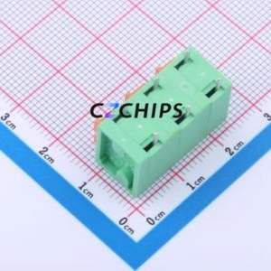 DB142V-7.62-3P-GN Spring Terminal Block Through hole Component (THT),P=7.62mm Connector 1x3P 7.62mm Green 3P - Product Image 2