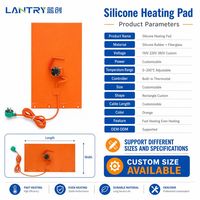 Tapis chauffant en caoutchouc silicone écologique automatique Lanchuang 110V, certifié CE, garantie 1 an, taille personnalisée, flexible pour les États-Unis