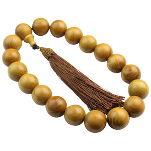 Golden Wood <b>Car</b> Pendant Solid Sandalwood Bead Chinese Style Luxury Rearview Mirror Ornament For Men Women Gift - Product Image 5