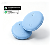 Traceur intelligent double système BLE pour localisation de clés compatible Apple Find My et Google Find My Device, vente en gros, batterie remplaçable, anti-perte