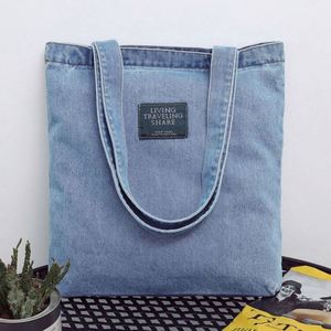 Bolsa de Compras de Lona Reutilizable al por Mayor, Nueva, de Moda, Tipo Tote de Hombro, de Gran Capacidad, con Cremallera - Product Image 6