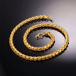 Cadena de Acero de Titanio Dorado con Eslabones, Ajustable, Simple, Moderna y Elegante, de 2 mm a 5 mm, para Hombre y Mujer - Product Image 2
