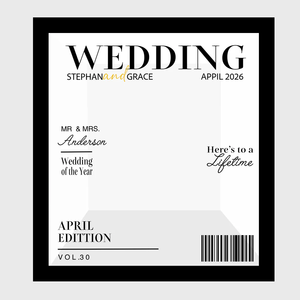 Boîte photo de mariage et événementielle 6,5x7,5 pieds, transformez chaque invité en star de la couverture - Product Image 1