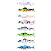 Umpan Pancing Ikan Bass & Trout ABS Keras 3-Sendi Model Minnow 13cm/18g Topwater untuk Memancing di Sungai & Danau