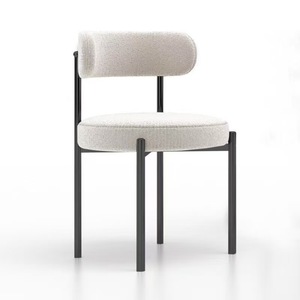New Style Modern Luxury Fabric Dining Chairs for Bedroom Dining Room Furniture with Metal <b>Legs</b> dining <b>table</b> chair - Product Image 2