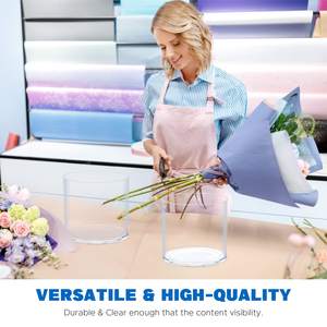 Mini Ronde Acryl Aquarium Lage Prijs Desktop Zebra Aquarium Kleine Cilinder Aquarium Voor Thuis Opslag & Organisatie - Product Image 6