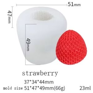 1 pezzo forma di frutta forma di candela di sapone stampo arancione fragola mangostano castagno acqua castagna stampo in silicone 1 pezzo all'ingrosso - Product Image 6