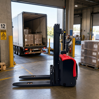 Offre Spéciale Chariot Élévateur Électrique à Conduite à Pied pour Allées Étroites 1500kg 2 Tonnes 2m 3m HELI Mini Stacker CDD20