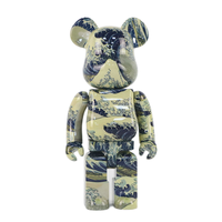 Abs Electroplaqué 70 Cm 1000% Bearbrick Jouets Modèle Poupée Vinyle Bearbrick 400% 28Cm Ornements à Collectionner