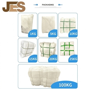 Stracci Bianchi di Alta Qualità in Sacchi da 10Kg e 20kg, Stracci per Pulizia Industriale, Panni Assorbenti per Olio, Scarti di Tessuto in <span class=keywords><strong>Cotone</strong></span> 100% Lavorato a Maglia - Product Image 6