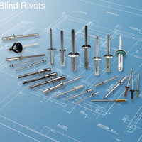 Rivets aveugles pliables en alliage d'aluminium, type lanterne, étanches, avec rondelle, rivets aveugles à trois plis avec joint en caoutchouc, rivets POP