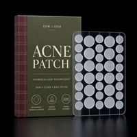 Patchs anti-acné invisibles hydrocolloïdes à l'acide salicylique et à l'huile d'arbre à thé, puissants pour le visage, vente en gros à faible MOQ, marque privée