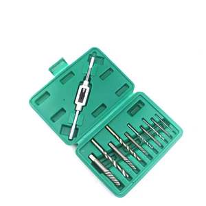 Hasarlı musluk borusu musluk tamir kolu 11 adet kırık paslı vidalı cıvata Extractor seti çizgili damızlık sökücü rayba ile anahtarı - Product Image 2