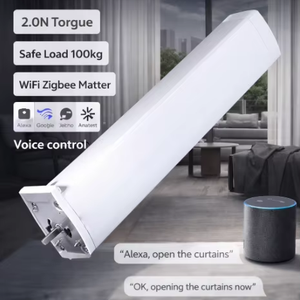 SZMYQ Motor Eléctrico Inteligente para <span class=keywords><strong>Cortinas</strong></span> 2N.m Súper Silencioso Zigbee WiFi Matter Tuya Control AC Mini Motor para Persianas Compatible con SmartThings - Product Image 1