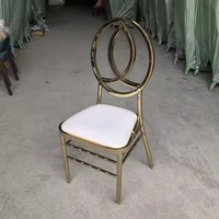 Chaise d'événement Phoenix moderne et durable à bas prix Hot Ssles chaise de mariage et de fête Chiavari en fer