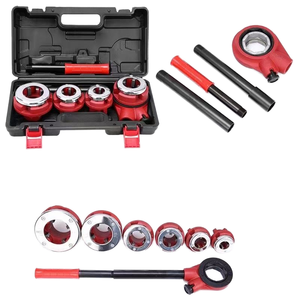 Outil de filetage manuel OEM HT62-3 avec jeu de filières à cliquet, 3 filières pour tubes de 1/2'' à 1'', outils à main pour quincaillerie - Product Image 4