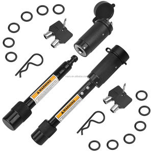 Lot de 2 verrous de remorque 5/8 po de diamètre Goupille de verrouillage pour attelage de remorque de classe III IV 2 pouces et 2-1/2 pouces pour accessoires de <span class=keywords><strong>caravane</strong></span> - Product Image 1