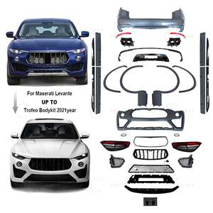EUROCAR - Accesorios Automotrices para Autos Nuevos, Kit de Carrocería para <span class=keywords><strong>Levante</strong></span> Trofeo <span class=keywords><strong>2021</strong></span>+, Parachoques Delantero y Trasero, Rejilla, Faldones Laterales - Product Image 2