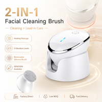 KKS Appareil de massage facial vibrant portatif rechargeable USB pour le lifting et le nettoyage du visage, marque privée, petit format US