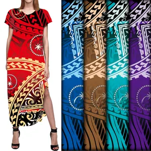Pattern color rule gradient shading support custom 100% polyester fabric digital printing bright&soft