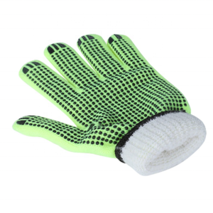 Luvas quentes de PVC para trabalho de inverno Antiderrapante Proteção contra o frio Luvas pontilhadas de algodão - Product Image 4