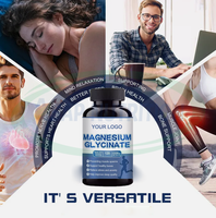 Comprimés de magnésium glycinate complexe SPL OEM, qualité alimentaire naturelle, soutien pour le sommeil et la santé immunitaire, comprimés de magnésium glycinate