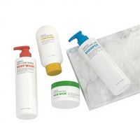 Botol Lotion PET Bentuk Silinder Slik CHEICO 500ml dengan Sablon Sutra untuk Penggunaan Sampo Pompa OEM Model UKS/UJ/EL