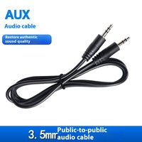 1m 3,5mm Stereo-Audiokabel mit PVC-Ummantelung Dreiteiliges Aux-Audio-Verlängerungskabel Stecker auf Stecker und Stecker auf Buchse für Kopfhörer