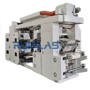 Ruiplas YT Model High Speed Foil PVC BOPP PE Label Paper 2 4 6 Color Plastic Film Flexographic Printing Machine