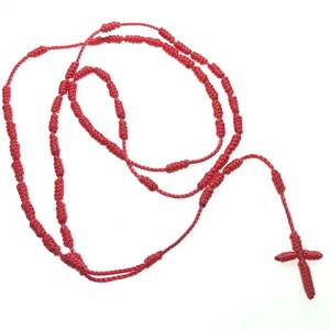 Collar de <span class=keywords><strong>Rosario</strong></span> de cuerda religiosa, accesorio práctico de fácil transporte, con nudo de punto giratorio, para rosarios - Product Image 4