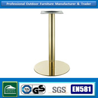 Base de table en acier inoxydable couleur or rose avec pieds réglables pour table de restaurant, bistro, café, salle à manger