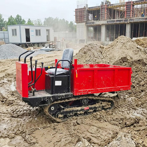 Minidumper de orugas de 1.5 toneladas con orugas de goma para construcción y transporte en huertos - Product Image 1