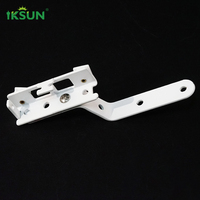 IKSUN usine OEM main tirer corde rideau piste Manuel S pli rideau rail filaire ondulation pli rideau avec système de poulie