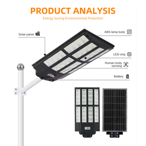 Farola Solar Todo en Uno con Carcasa de ABS, IP65 Impermeable, para Carreteras y Jardines, Precio al por Mayor, con 2 Años de Garantía, NJ-KY Todo en Uno - Product Image 3