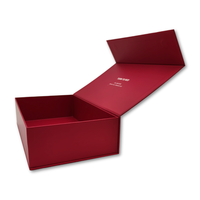 Boîtes en carton rigide magnétiques personnalisées noires avec logo, emballage cadeau magnétique rigide recyclé pour vêtements, éponge, pelliculage brillant