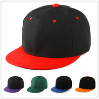 Gorras de Béisbol Snapback de Algodón Twill de Dos Tonos, Premium, al por Mayor, con 6 Paneles, Visera Plana, Ajustables, Personalizadas con Bordado 3D, Estilo Hip Hop