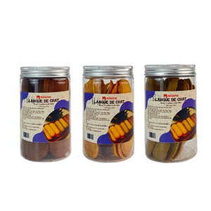 คุกกี้เนยช็อกโกแลตบิสกิตติ ลังเก เดอ ชาต ฮาลาล 100 กรัม บรรจุในกระปุก พร้อมรับประทาน จากโรงงานไทยมิน ประเทศเวียดนาม - Product Image 2