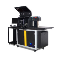Machine de cintrage de lettres en relief CNC entièrement automatique avec logiciel de contrôle de profondeur de rainurage, hauteur 200 mm pour la fabrication de panneaux métalliques