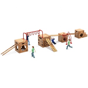 Set da Gioco in Legno, Attrezzature per Parco Giochi in Legno, Parco Giochi per Arrampicata all'Aperto in Legno, Stivali da Neve, Giocattoli Container Ninos da 20 piedi - Product Image 3