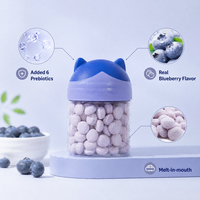Yaourts lyophilisés pour bébés, friandises aux fruits naturels, sans OGM, aliments pour enfants, fabrication OEM, étiquette privée